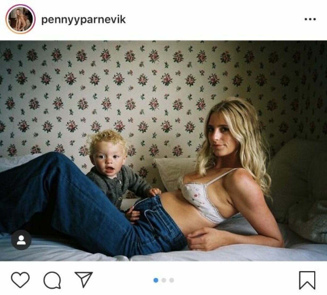 FOTO: Instagram Penny Parnevik gravid