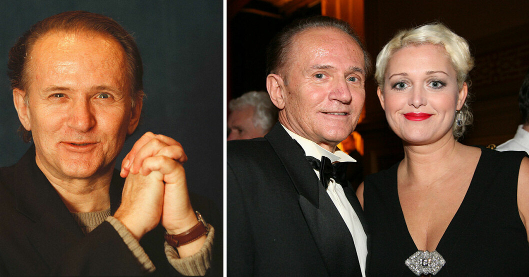 Per Ragnar spelade psykopaten ”Sten Frisk” i Tre Kronor. Till höger syns han med ex-frun Veronica 2009. <strong>Foto: TT.</strong> Per Ragnar med ex-frun Veronica Lejonhjärta 2009.