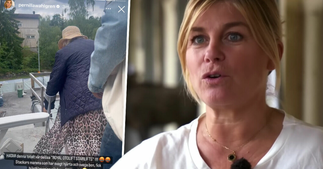 Pernilla Wahlgrens ilska efter bygget.