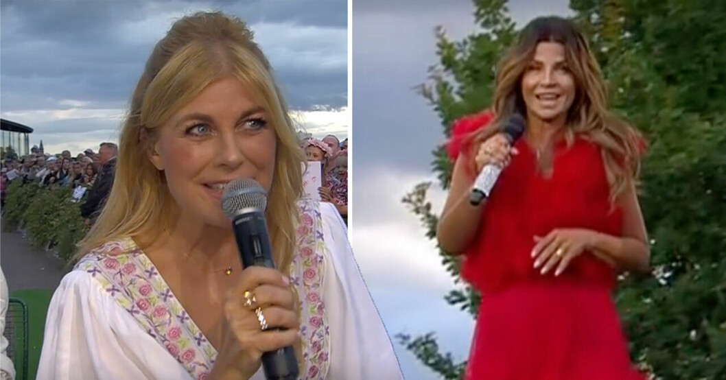 Pernilla Wahlgren och Carola Häggkvist