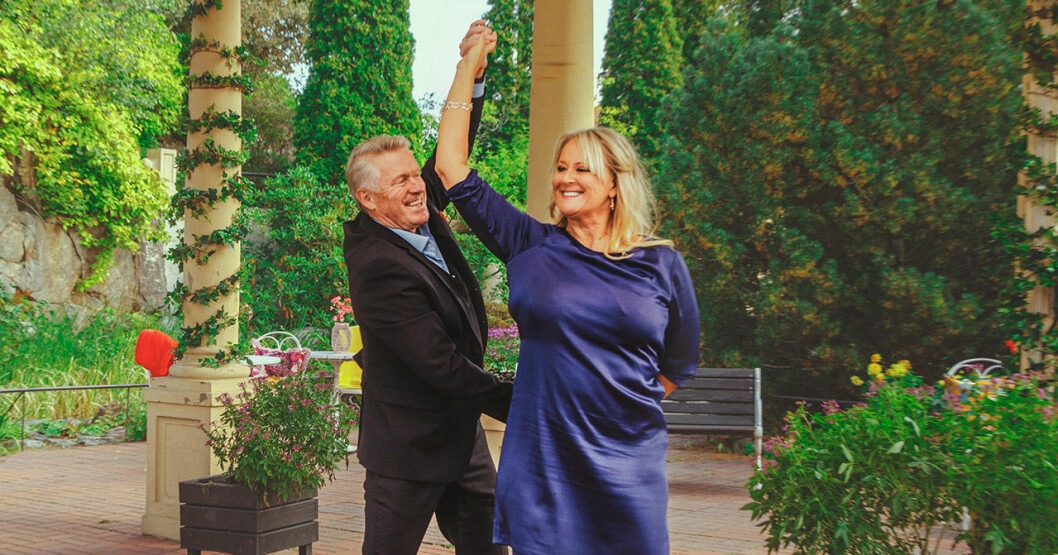 Pernilla och Janne i Flirty dancing. Foto: TV4. Pernilla och Janne i Flirty dancing 2020.