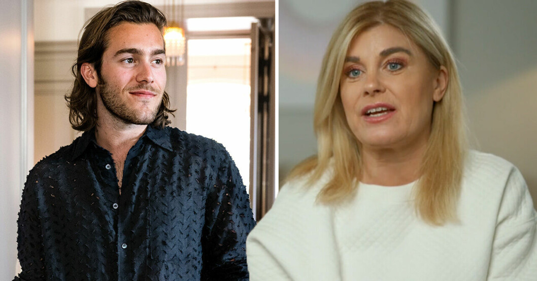 Här råkar Pernilla Wahlgren avslöja Benjamins relationsstatus inför alla