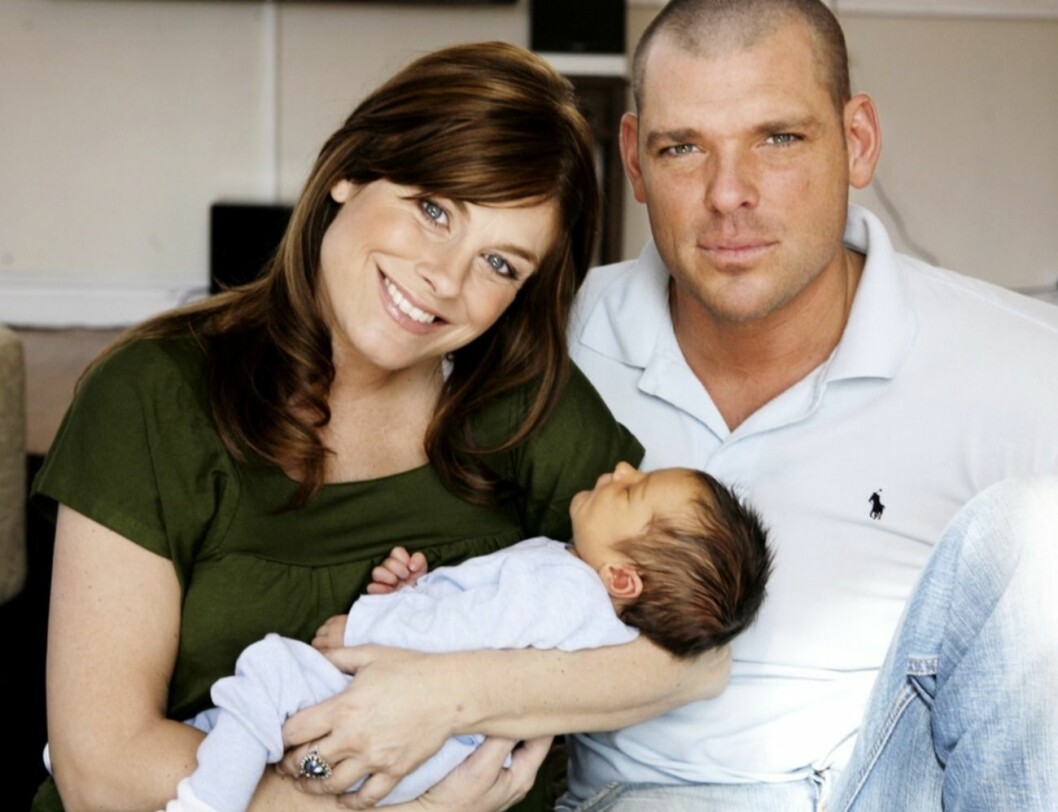 FOTO: Robban Andersson/TT Pernilla Wahlgren Joachim Lennholm och lille Theodor