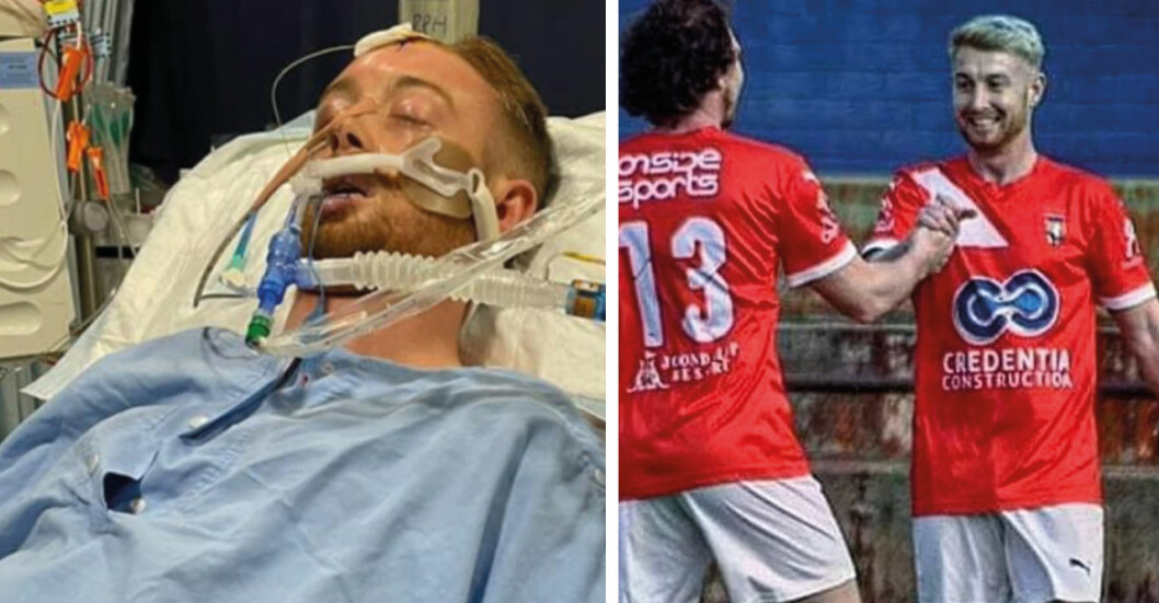 25-åriga fotbollsstjärnan kämpar för sitt liv – efter hemska attacken