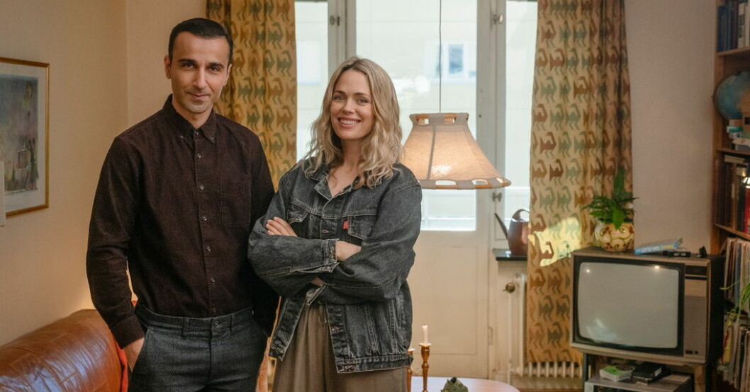 Peshang Rad och Katia Winter i "Maffia". Pressbild. De spelar huvudrollerna i svensk maffiaserie