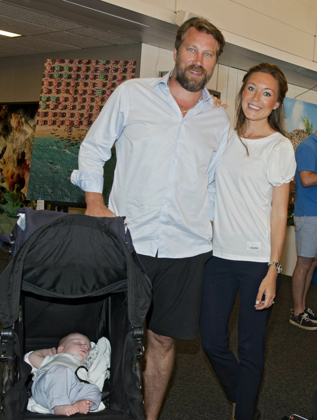 Peter Forsberg med sin Nicole Nordin och sonen Diego. Peter Forsberg med sin Nicole Nordin och sonen Diego.