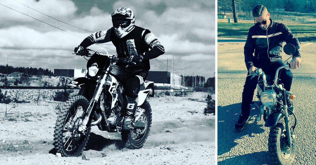 Peter på motorcykeln.<strong> Foto: Privat.</strong> Farmen-Peter Bysell på motorcykeln.