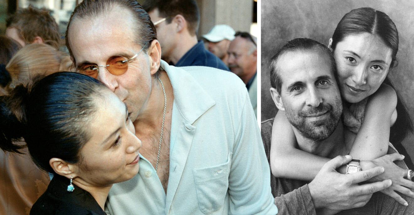 Peter Stormare pussar sin fru Toshimi Stormare