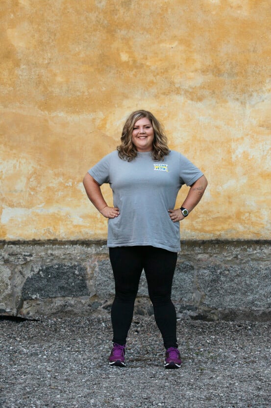 Före Petra Holmlund före tävlingen
