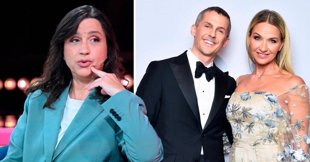 Petra Mede, David Lindgren och Kristin Kaspersen