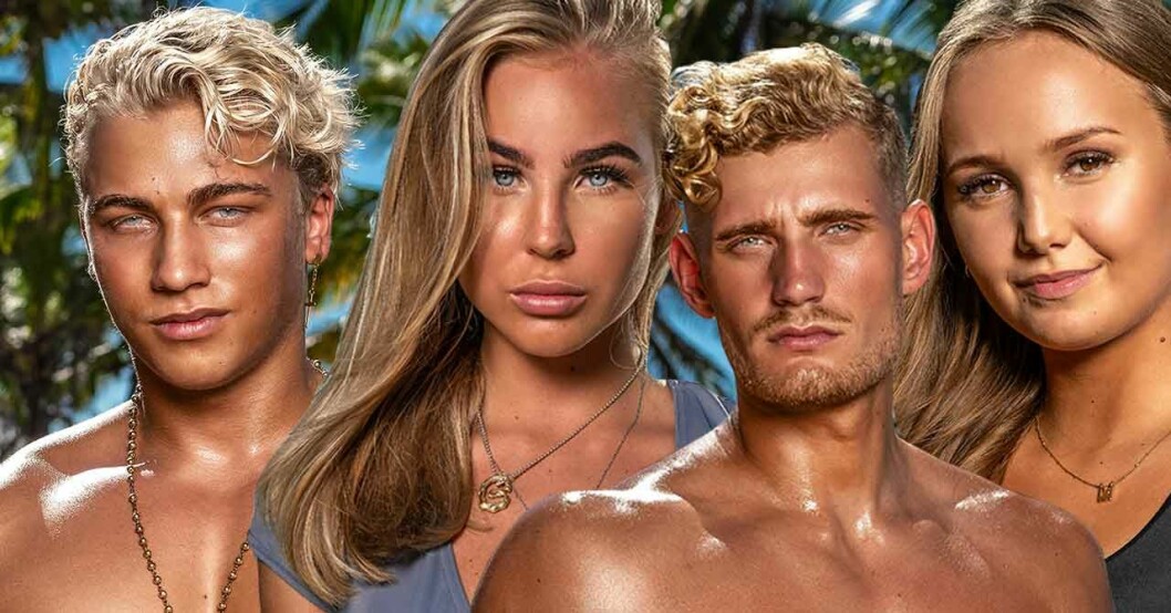 Toby, LIsa, Marcus och Alice i Paradise Hotel