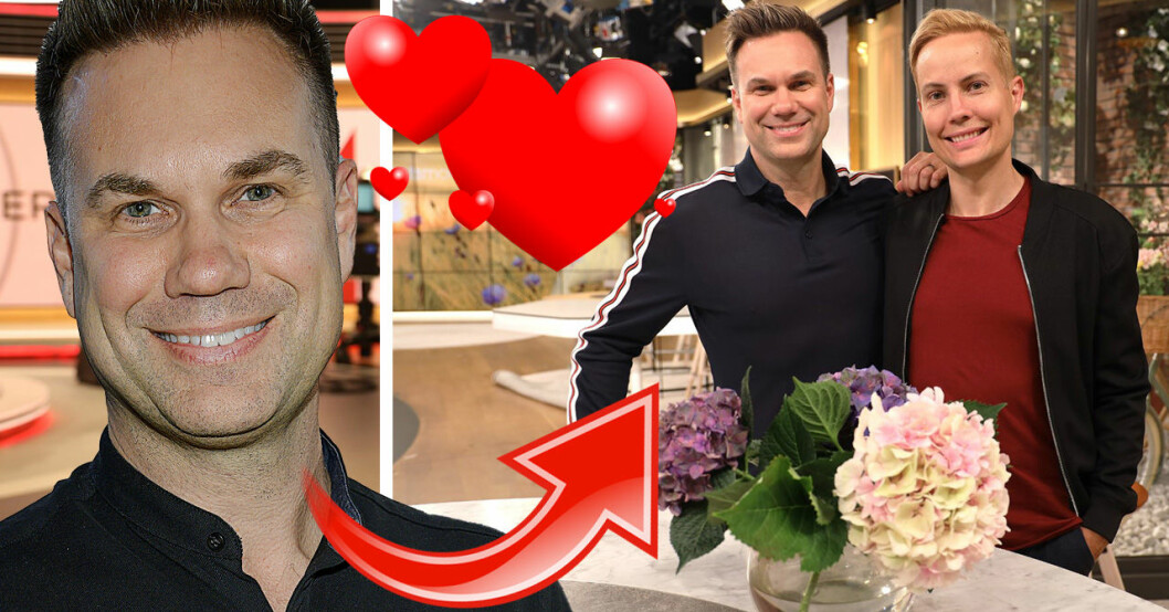 Anders Pihlblad och Henrik Alsterdal i TV4-huset
