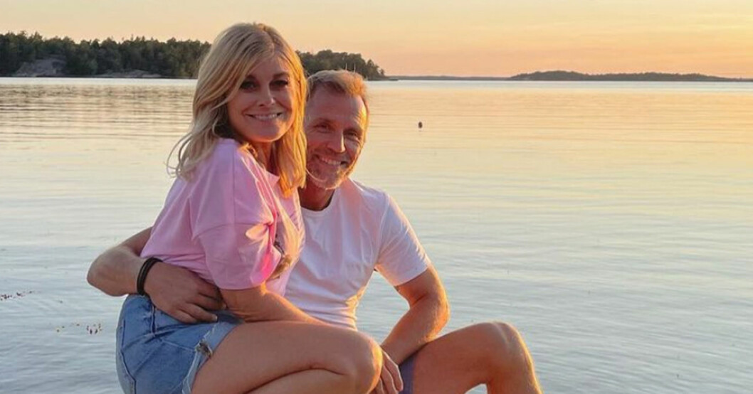 Pernilla Wahlgren och Christian Bauer. Pernilla Wahlgren och Christian Bauer.