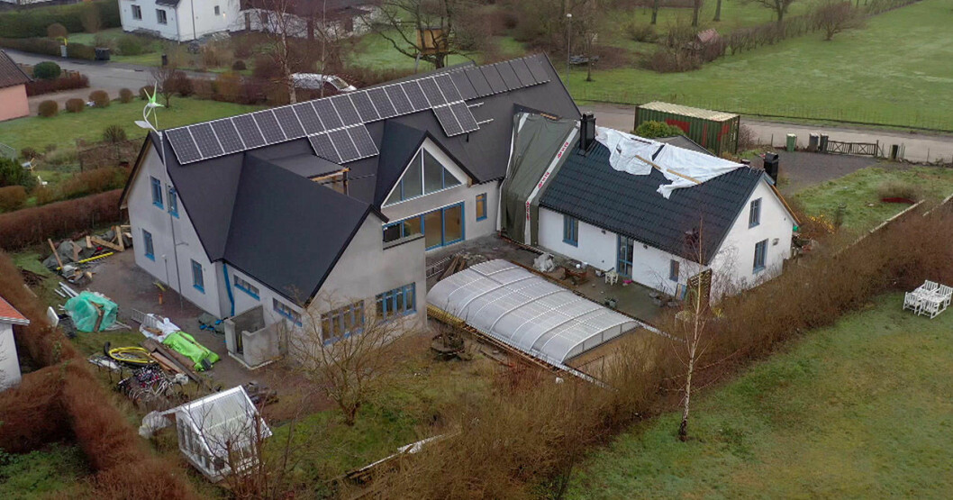 Pippi och Göran Skarbys hus. <strong>Foto: SVT.</strong> Pippi och Göran Skarbys hus i Husdrömmar 2020.