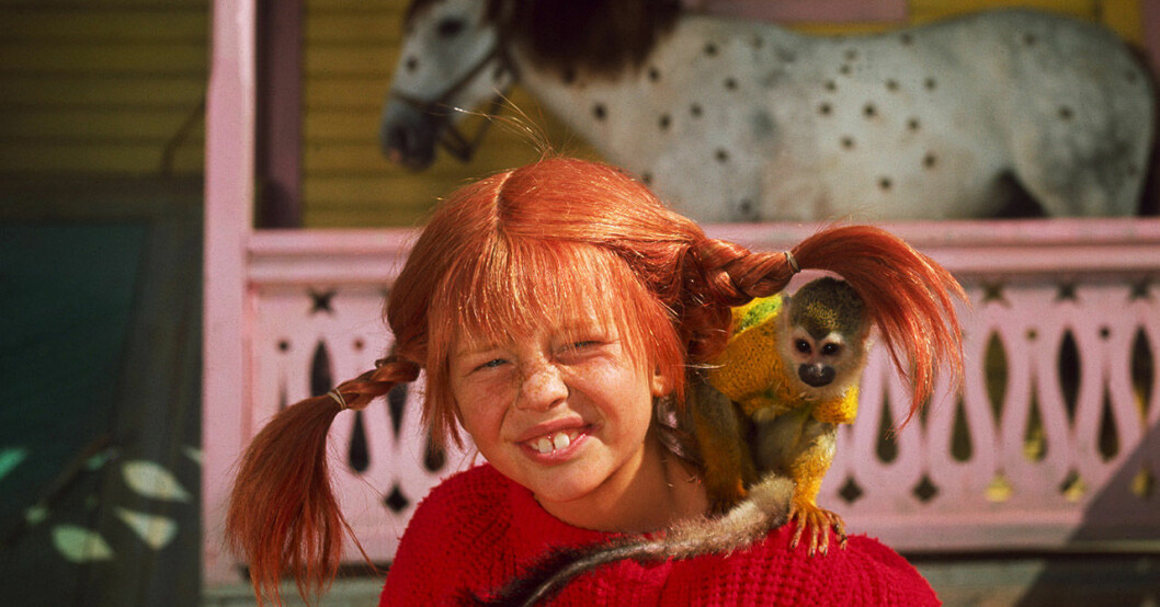 Inger som Pippi. Inger Nilsson som Pippi Långstrump.