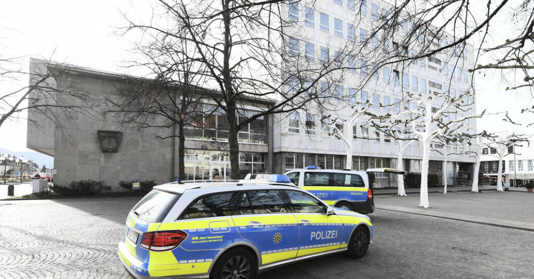 Polisen har inlett en insats med anledning av gisslantagandet. Bilden har ingen koppling till händelsen i artikeln. Man gripen efter tyskt gisslandrama
