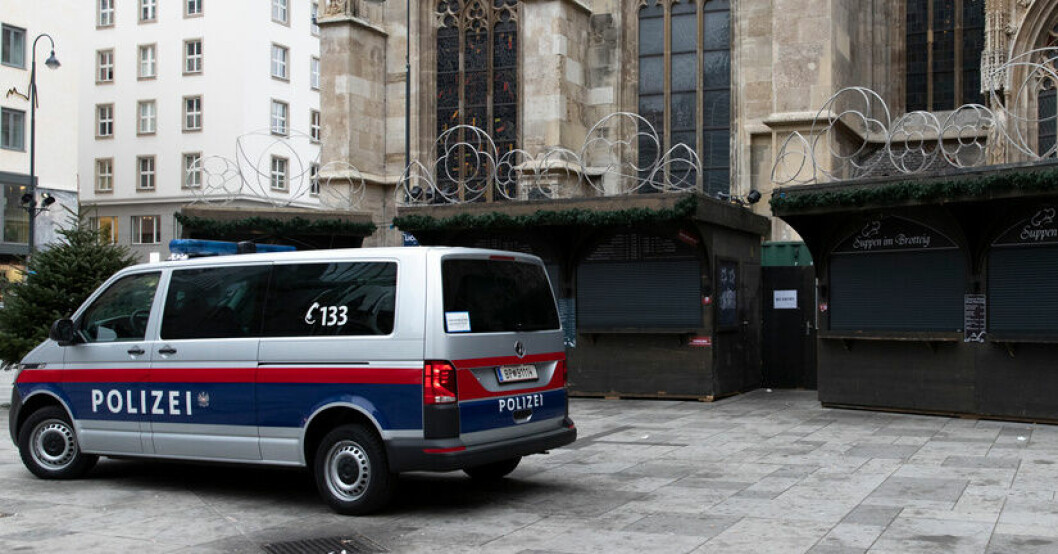 Polisen i Wien har skärpt bevakningen efter larm om terrorhot. Arkivbild. Polisen larmar om terrorhot mot kyrkor i Wien