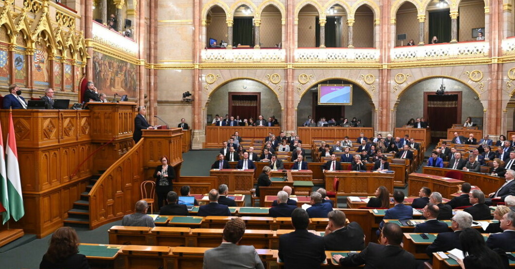 Premiärministern Viktor Orbán har sagt att en omröstning kan ske under våren. Arkivbild. Uppgifter: Natoansökan tas upp i Ungern