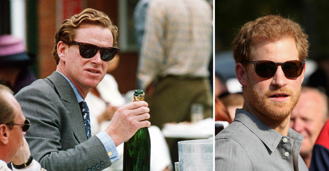 <strong>James Hewitt under en hästkapplöpningstävling under 80-talet. Han har påståtts vara prins Harrys far men har alltid förnekat uppgifterna.</strong> James Hewitt på en hästkapplöpning 1986. Han påstås vara prins Harrys far.