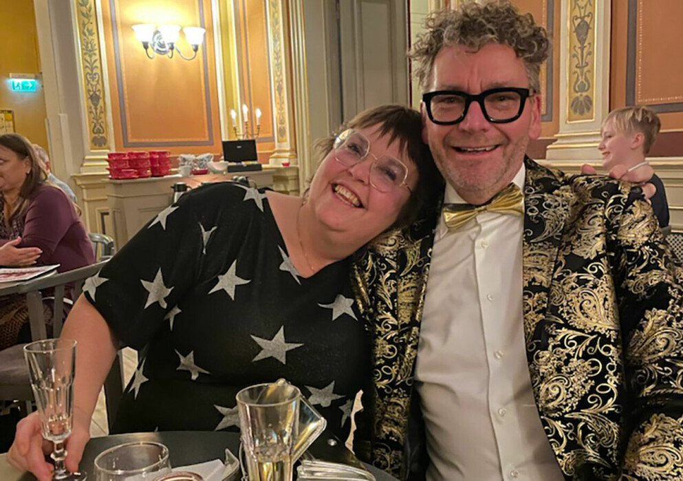 Prins med frun Åsa.