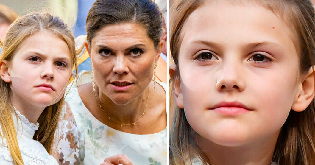 Kronprinsessan Victoria och prinsessan Estelle