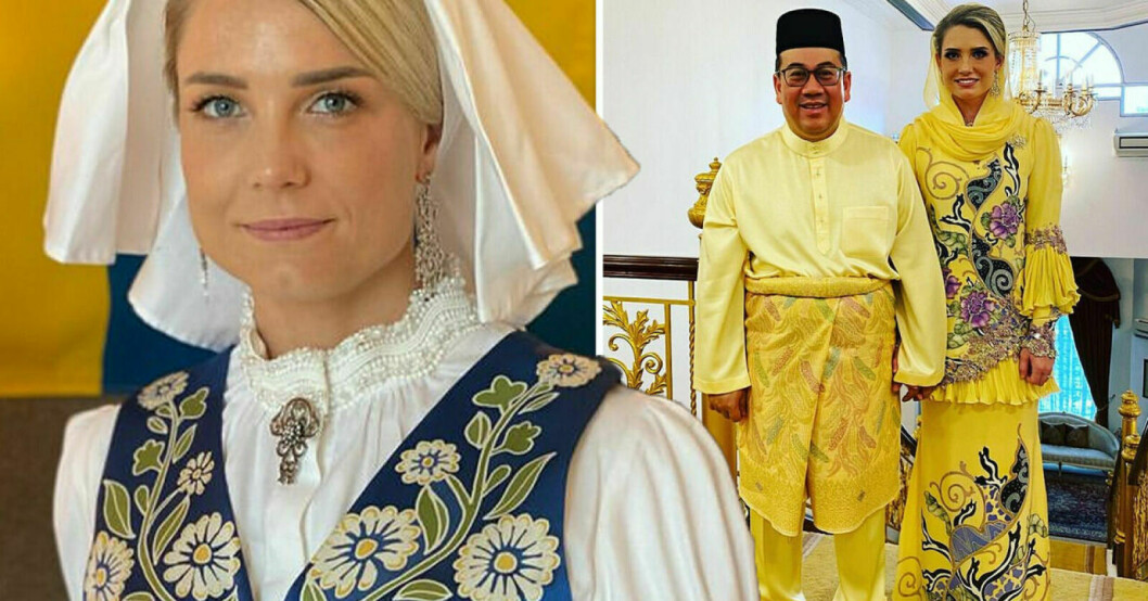 Svenska Sofie Louise Johansson väntar barn med kronprins i Malaysia