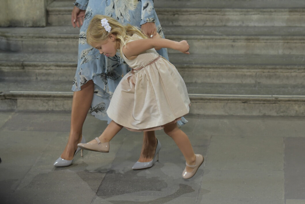 Prinsessan Leonore på kronprinsessan Victorias 40-årsfirande.