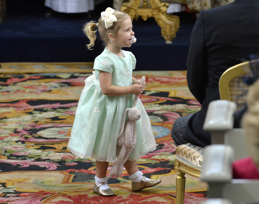 Prinsessan Leonore på prins Alexanders dop.