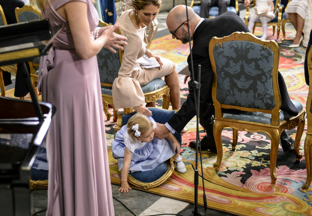 Prinsessan Leonore på prins Oscars dop.