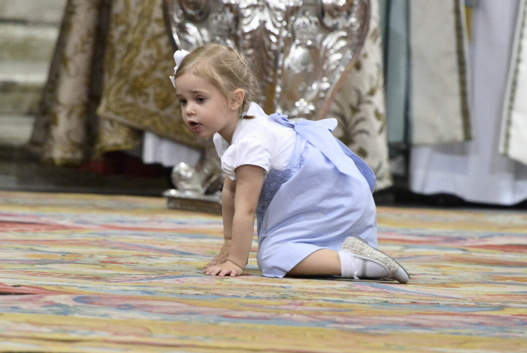 Prinsessan Leonore på prins Oscars dop.