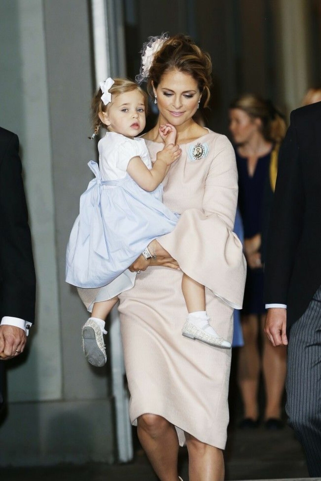 Princess Madeleine, princess Leonore Prince Oscars christening, Royal Chapel, Royal Palace, Stockholm, 2016-05-27 (c) Charles Hammarsten / IBL Prins Oscars dop, Slottskyrkan, Kungliga slottet, Stockholm, 2016-05-27 POOL