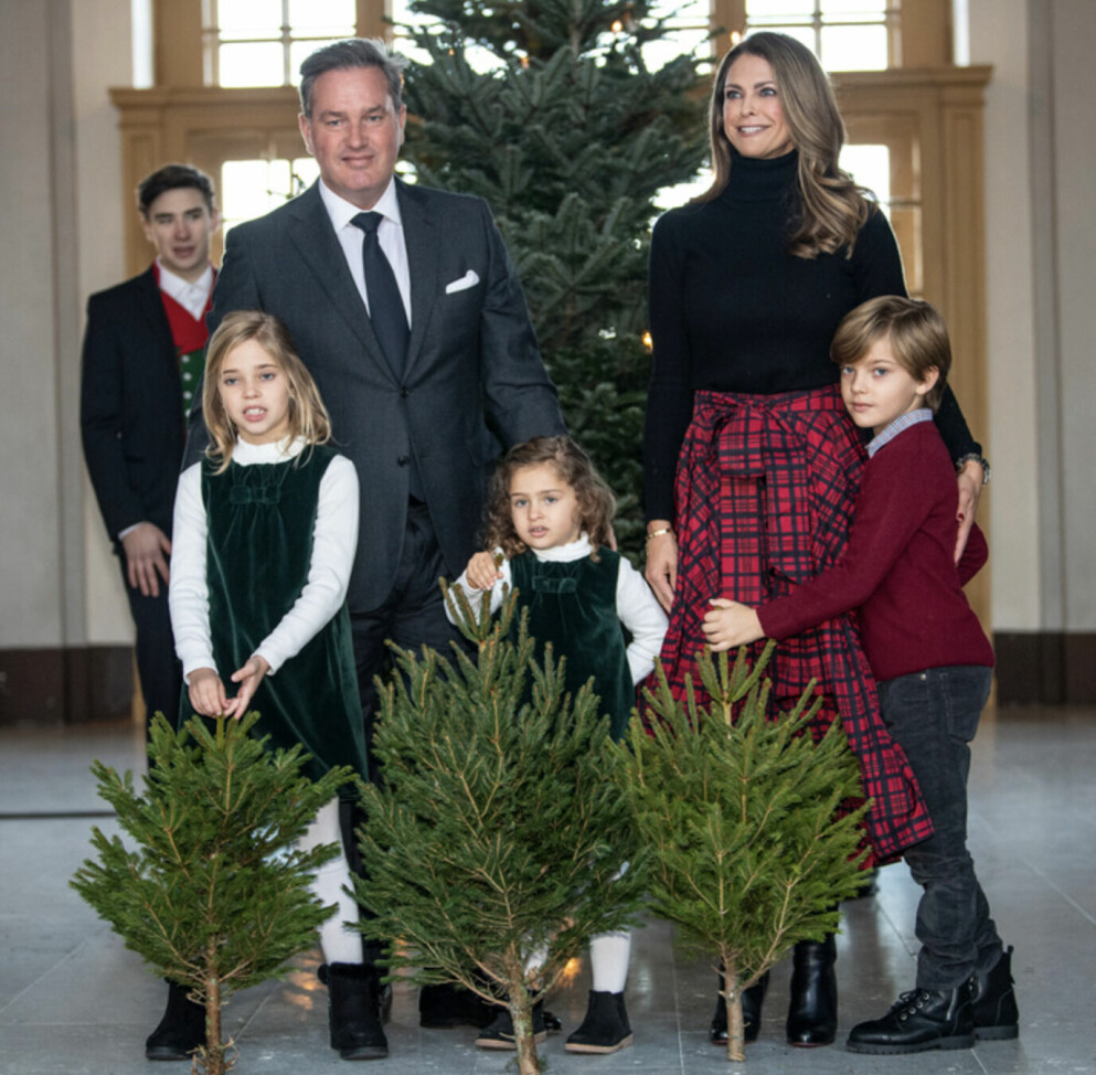 Prinsessan Madeleines familj. Prinsessan Madeleine med familj