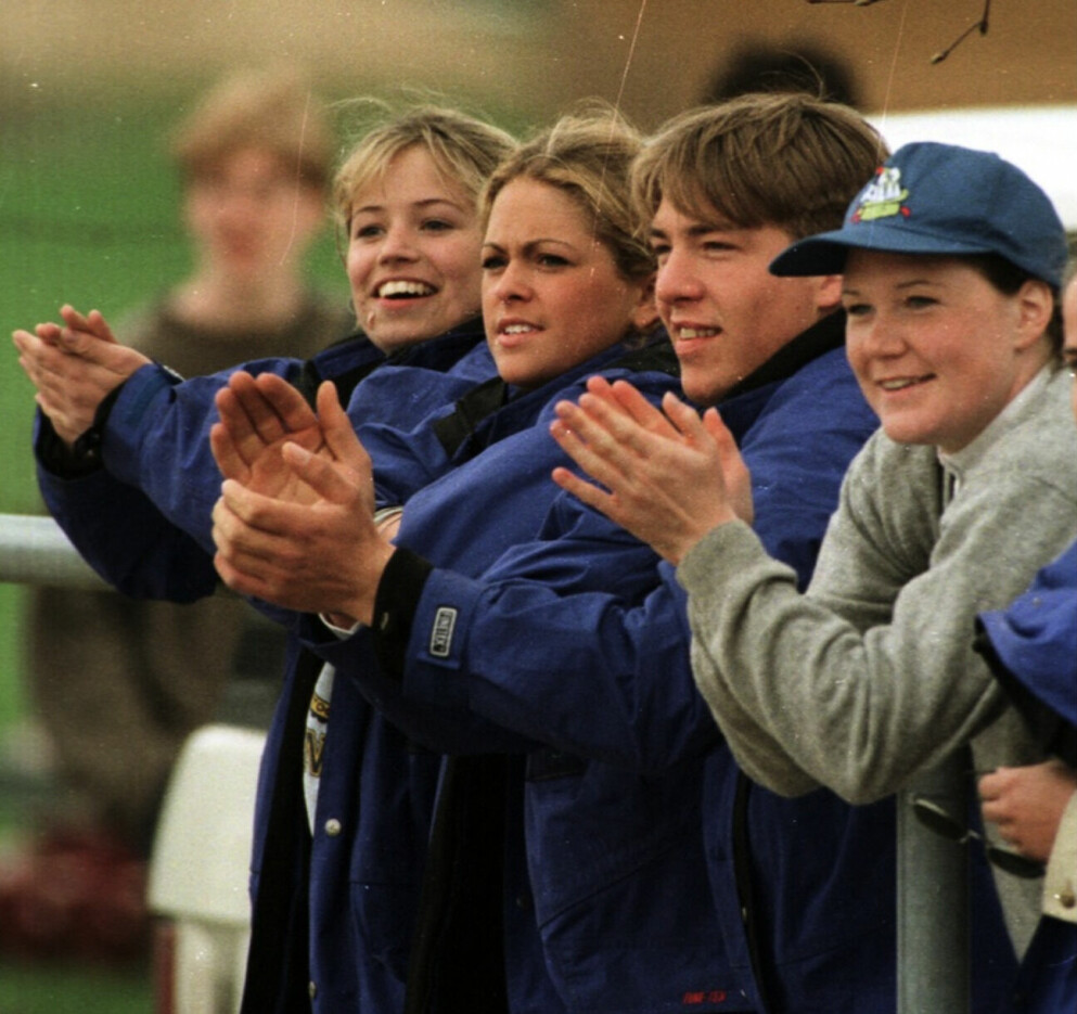 Stephanie Rosta, prinsessan Madeleine och Pontus Westergren, år 1998. Stephanie Rosta, prinsessan Madeleine och Pontus Westergren
