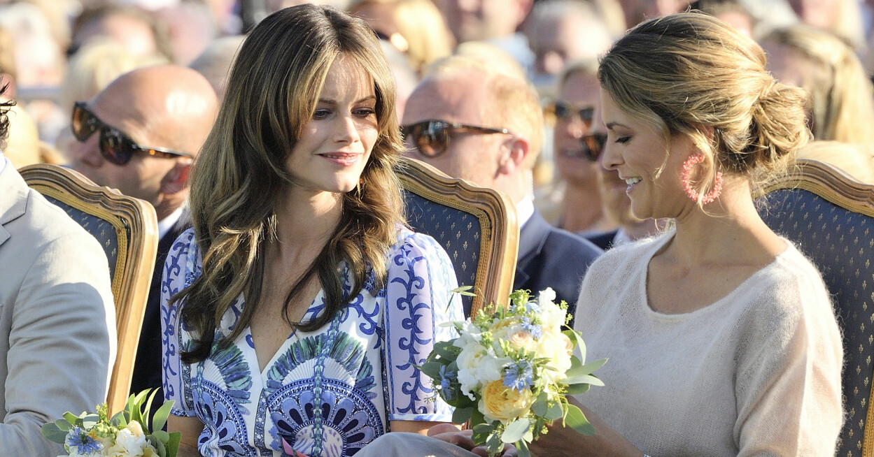 Prinsessan Sofia och prinsessan Madeleine ser ut att trivas ihop. Prinsessan Sofia, prinsessan Madeleine