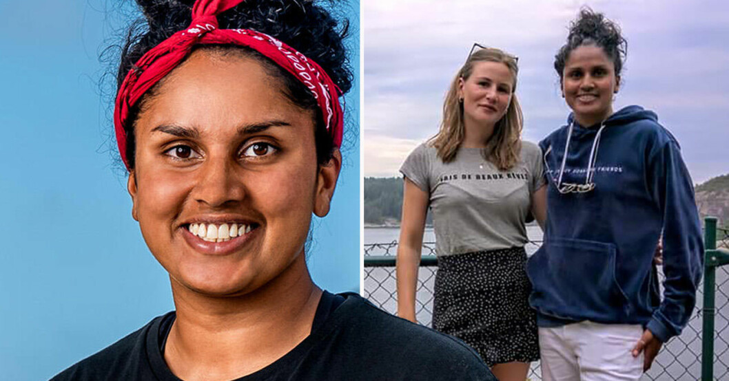Robinson-Priya Svang och bästa kompisen Johanna Malmström.