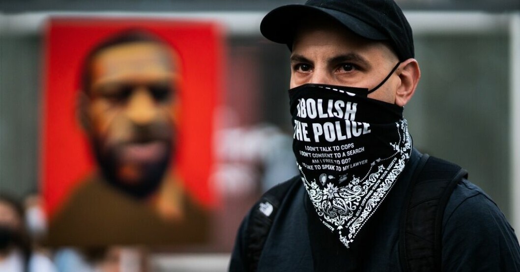 Protester efter mordet på George Floyd. Arkivbild. Polis döms för medhjälp i Floydmordet