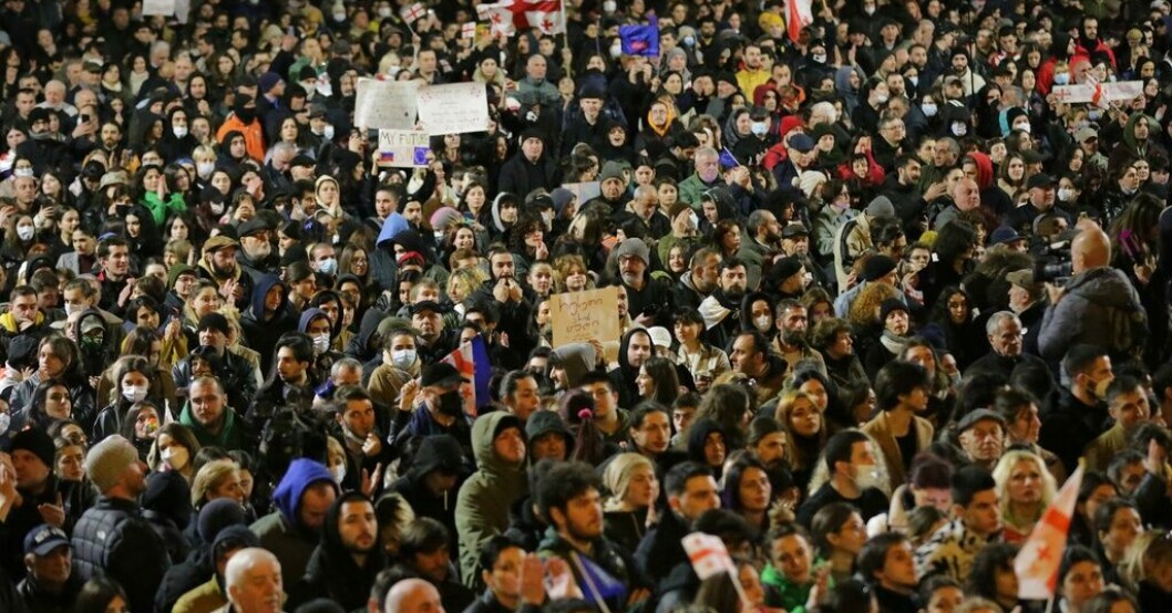 Fängslade demonstranter i Georgien släppta
