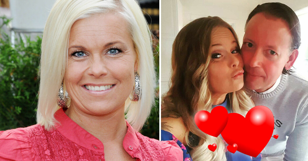 Helena Puhakka 2009 och med sambon Lars Boberg 2021.
