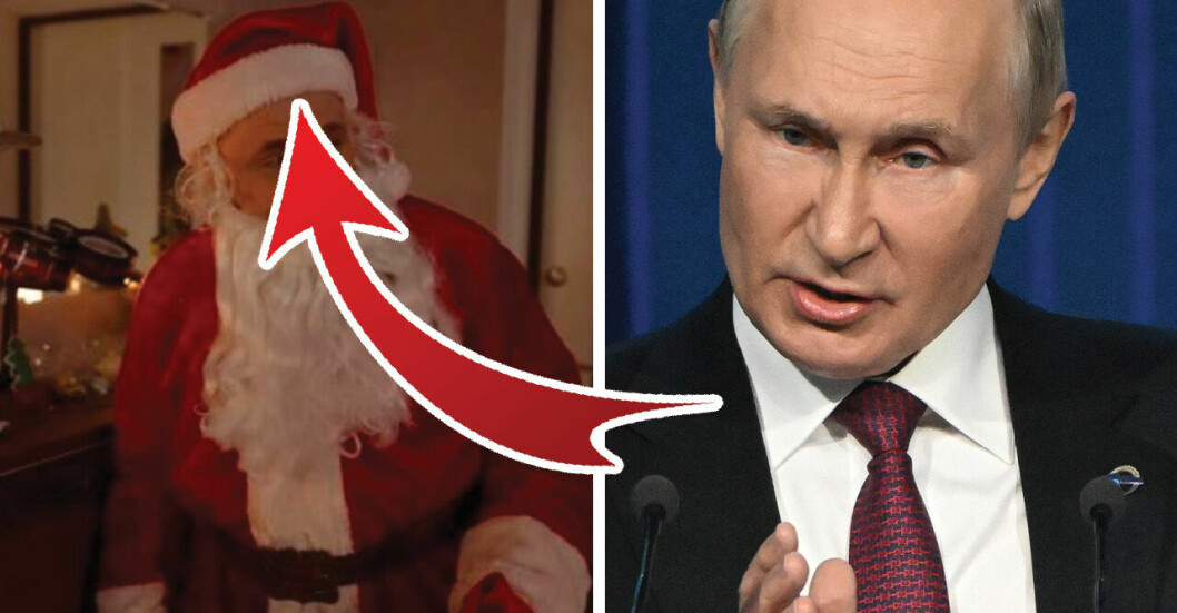Putin utklädd till jultomte? Nya propagandafilmen skapar ilska