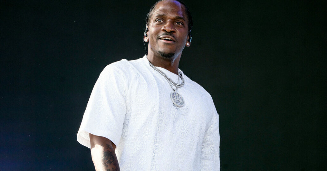 Pusha T på scen i Kalifornien tidigare i våras. Pusha T till Way Out West