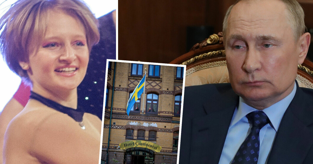 Vladimir Putins dotter ska ha varit på semesterresa i Sverige