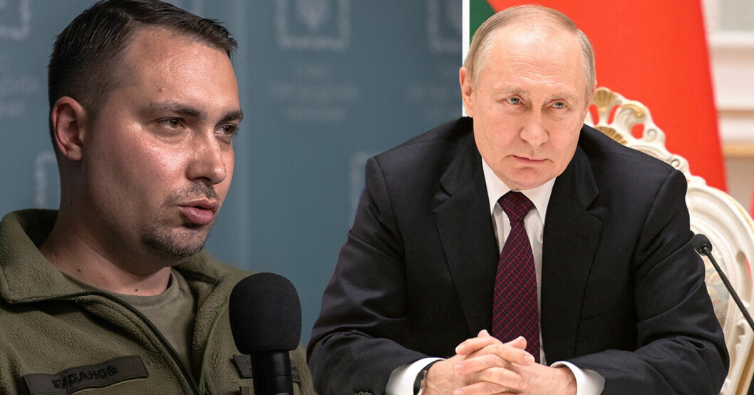 Kyrylo Budanov och Vladimir Putin.