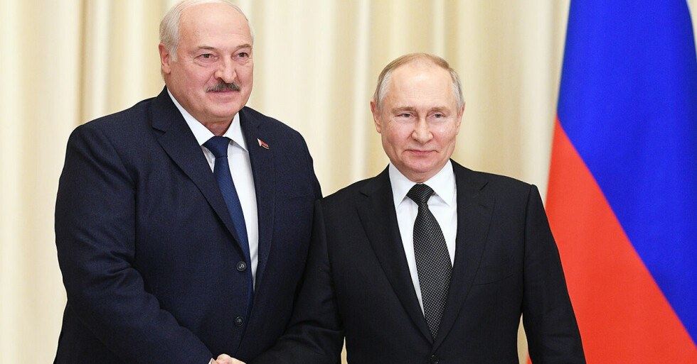 Alexander Lukashenko och Vladimir Putin.