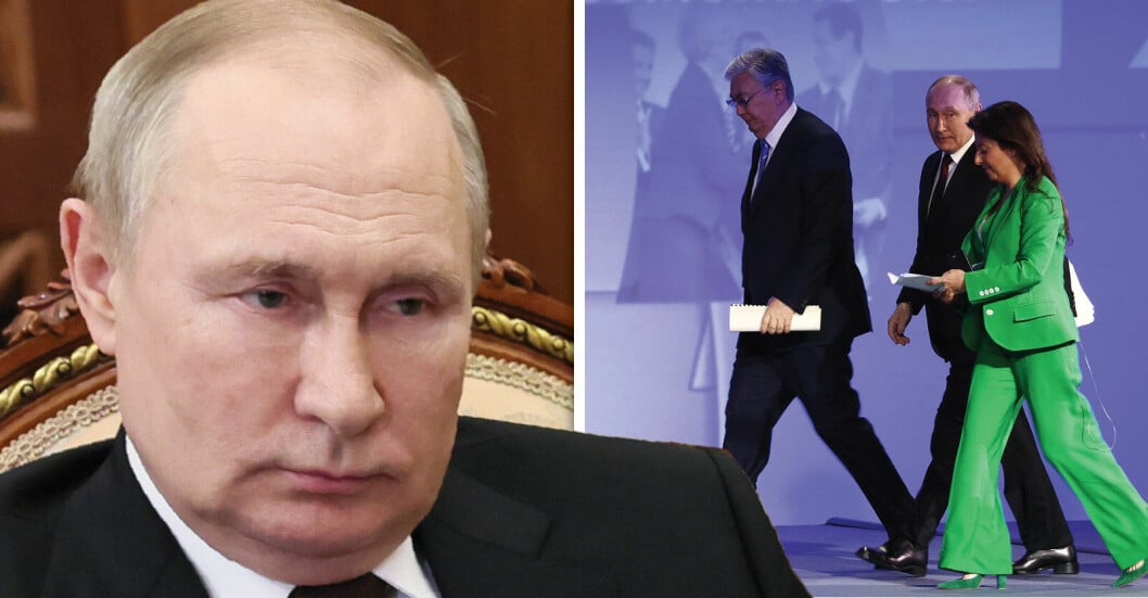 Putin tappar fattningen.