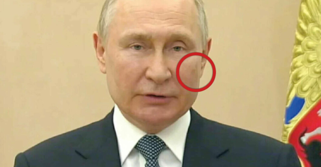 Putins mystiska fläckar – i klippet.