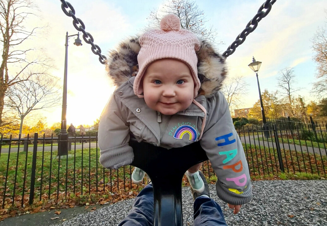 Winnie Impey, 1 år.