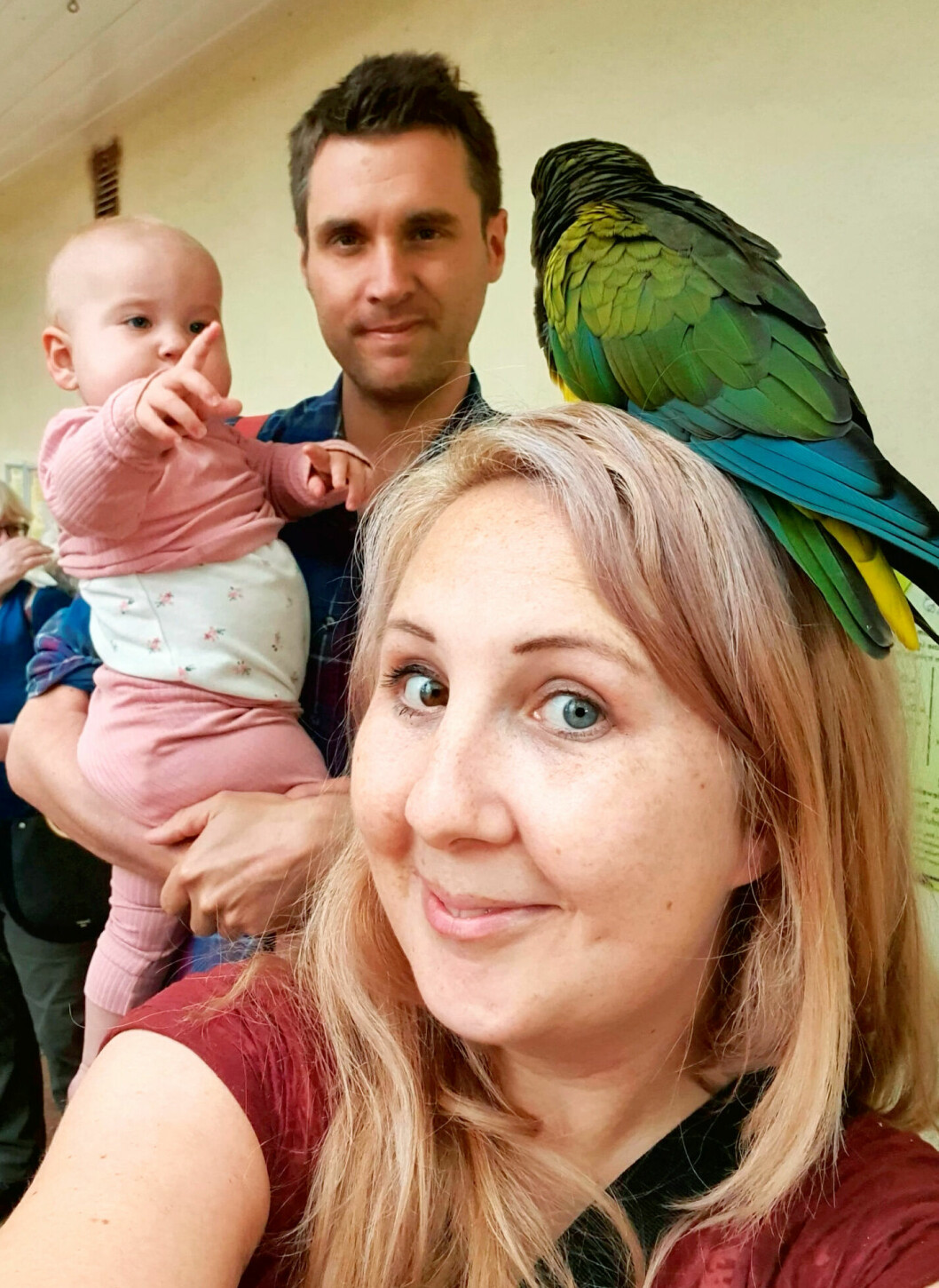 Pappa Luke, 38, mamma Lucy, 35 och Winnie, 1.