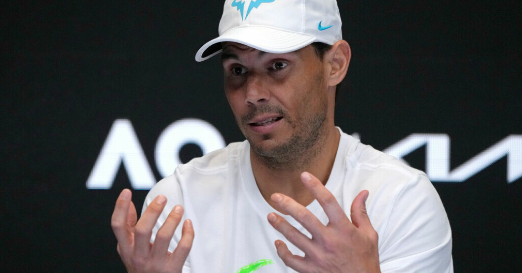 Rafael Nadal. Arkivbild. Nadal skadad – Franska mästerskapen i fara