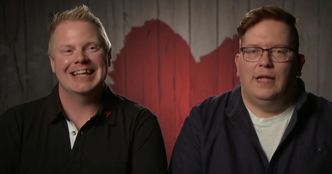 Raymond och Robin i Första dejten. Raymond Sällinen och Robin Svensson i SVT:s Första dejten 2019.