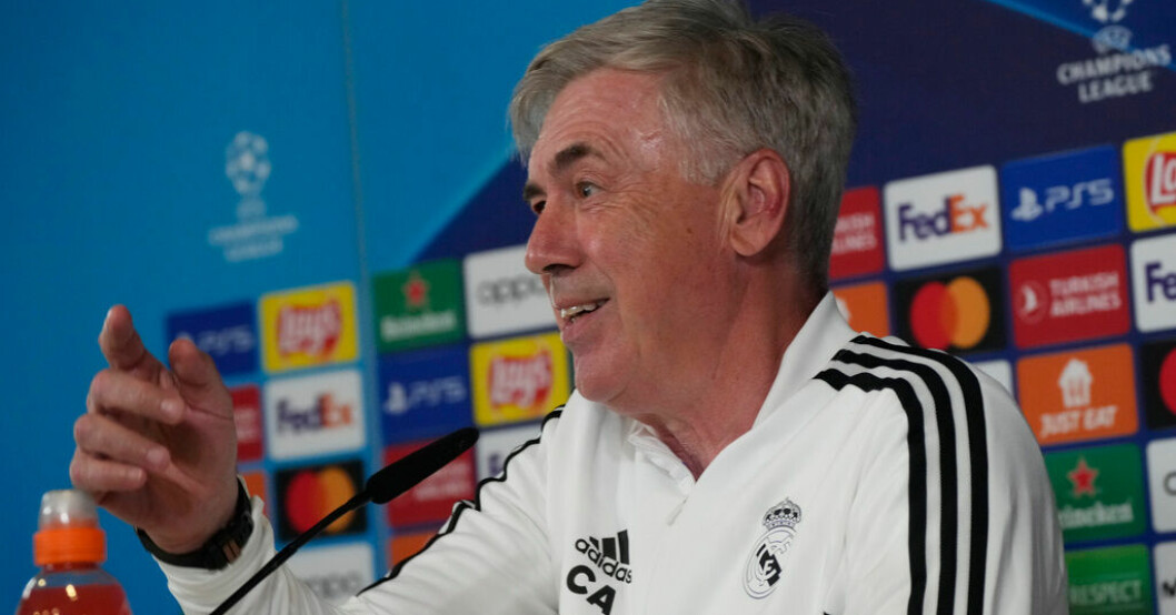 Real Madrids tränare Carlo Ancelotti. Ancelotti inför mötet med Haaland: "Han är ett hot"